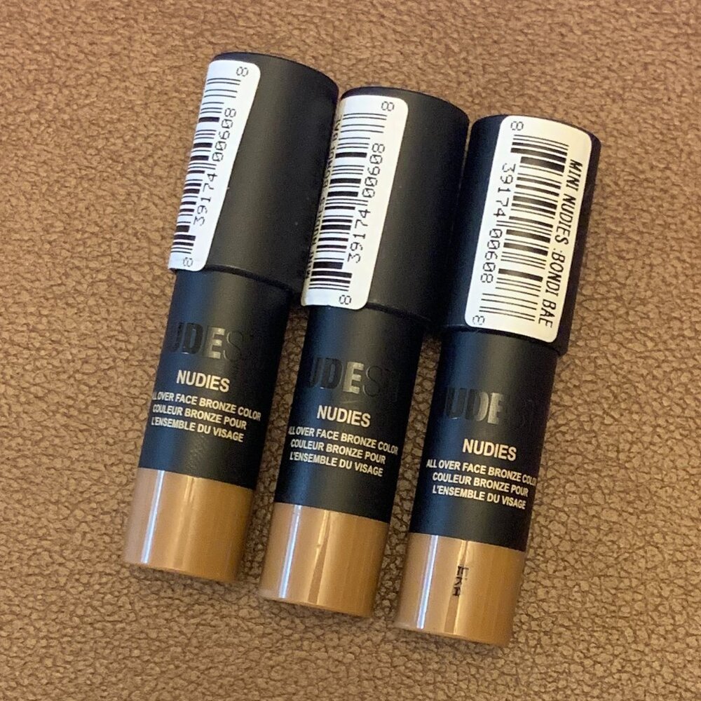 Nudestix Nudies All Over Face Bronze Color, Bondi Bae, 3 Travel Size